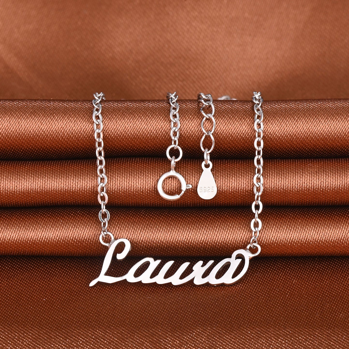 Infinionly Sterling Silver Personalized Name Necklace