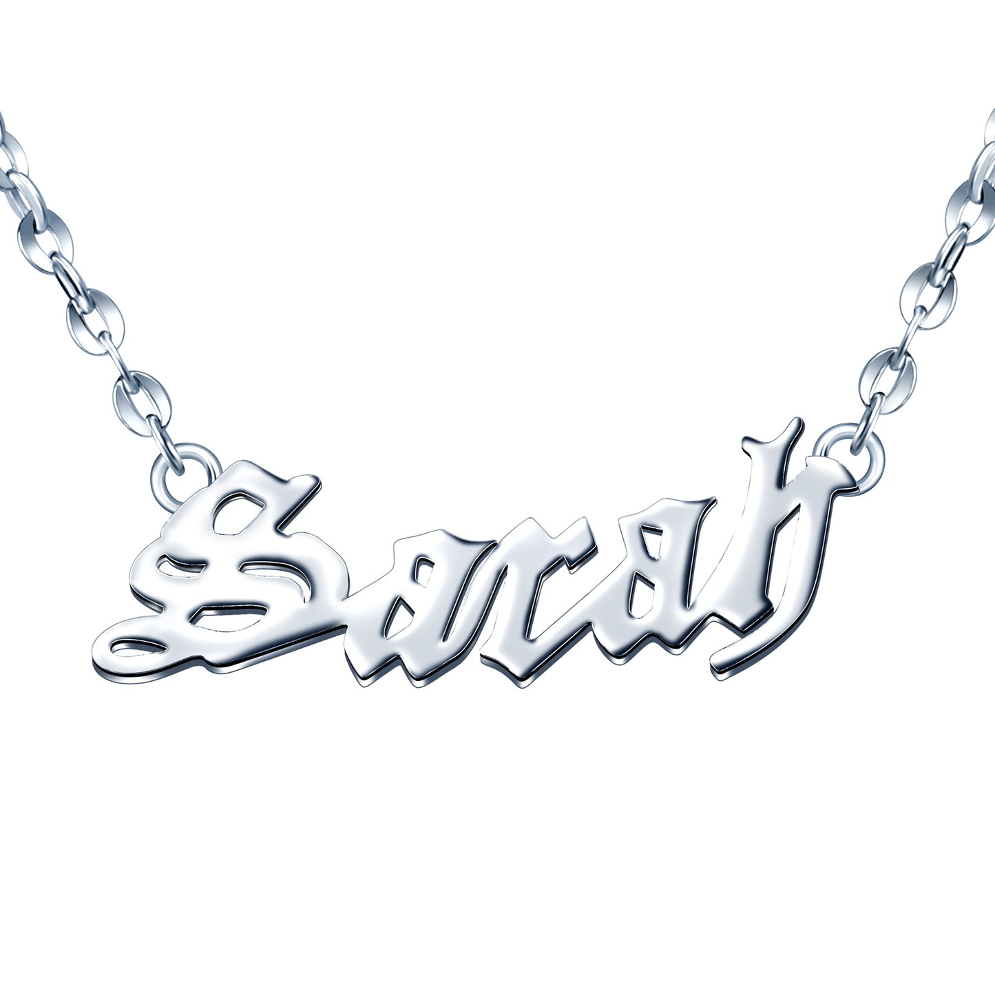 Infinionly Sterling Silver Customized Initial Name Necklace