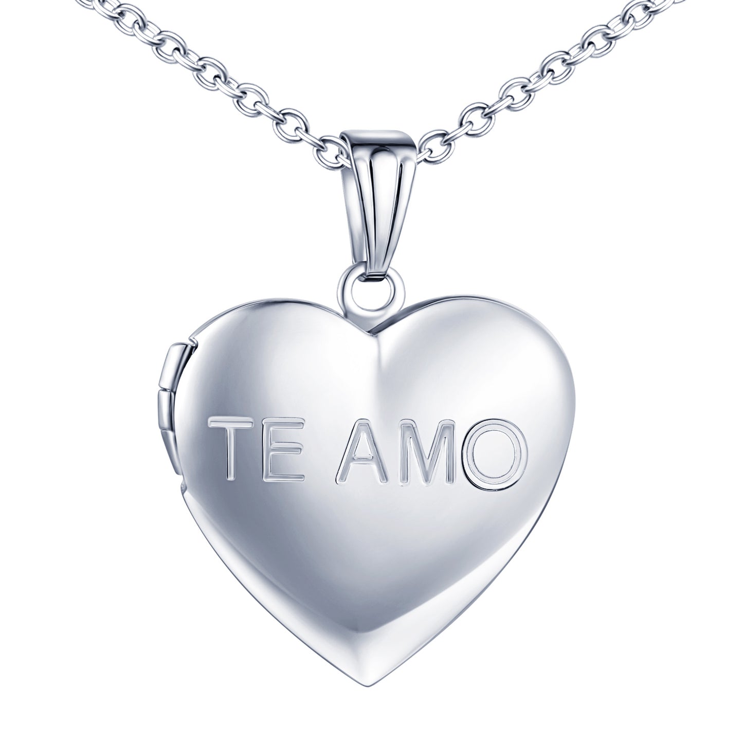 Infinionly Fashion TO MAO Heart Photo Locket Necklace