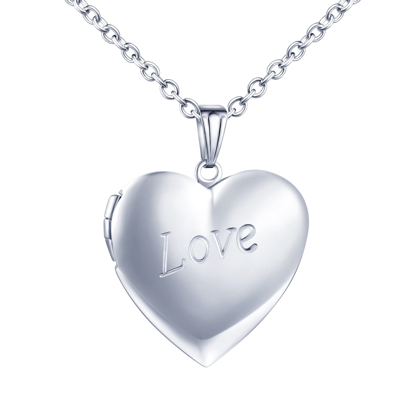 Infinionly Fashion LOVE Heart Photo Locket Necklace
