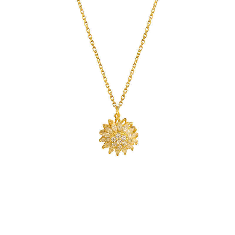 Infinionly Super Sparkling Sun Spinning Necklace