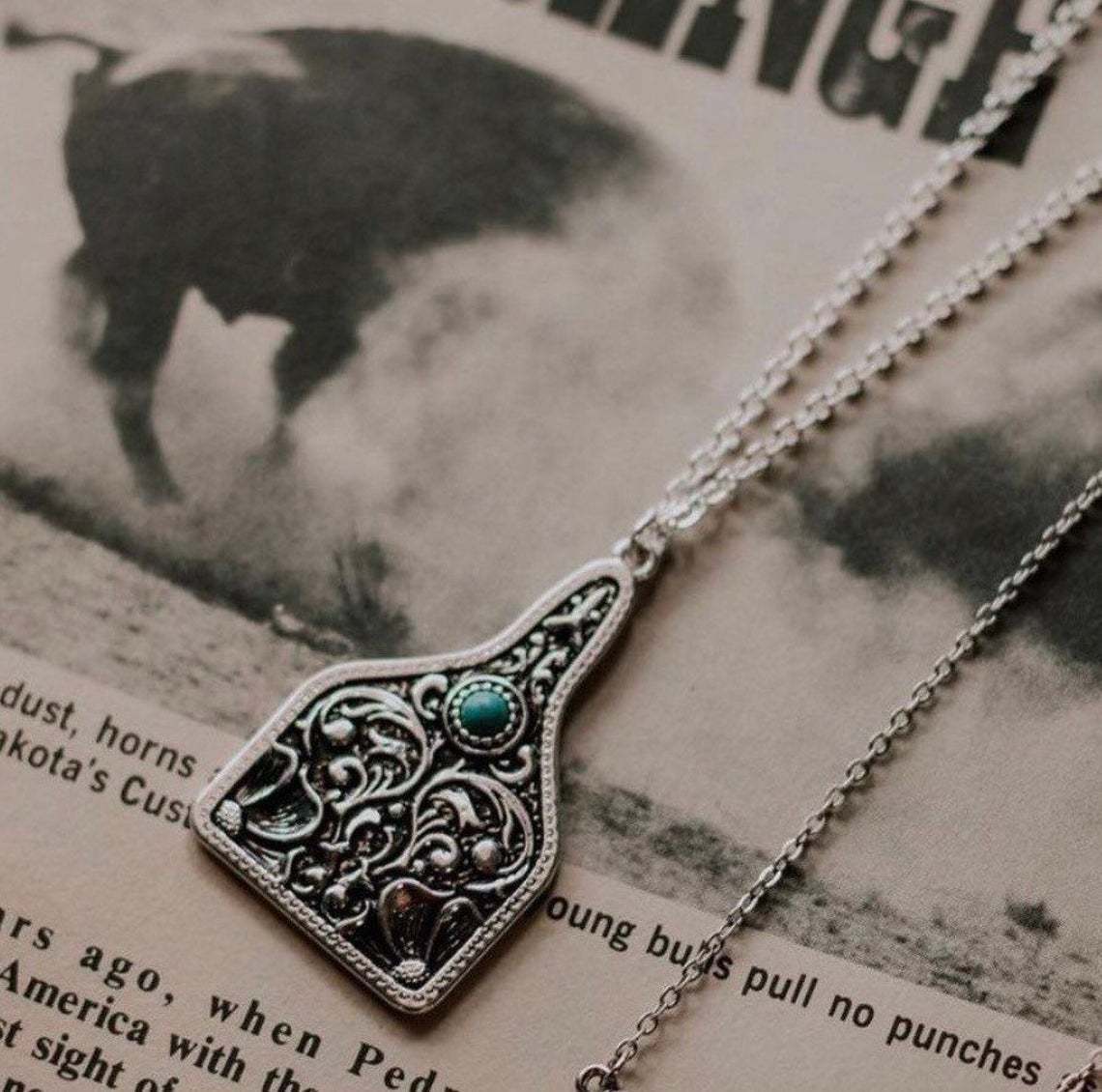 Vintage Boho Turquoise Necklace