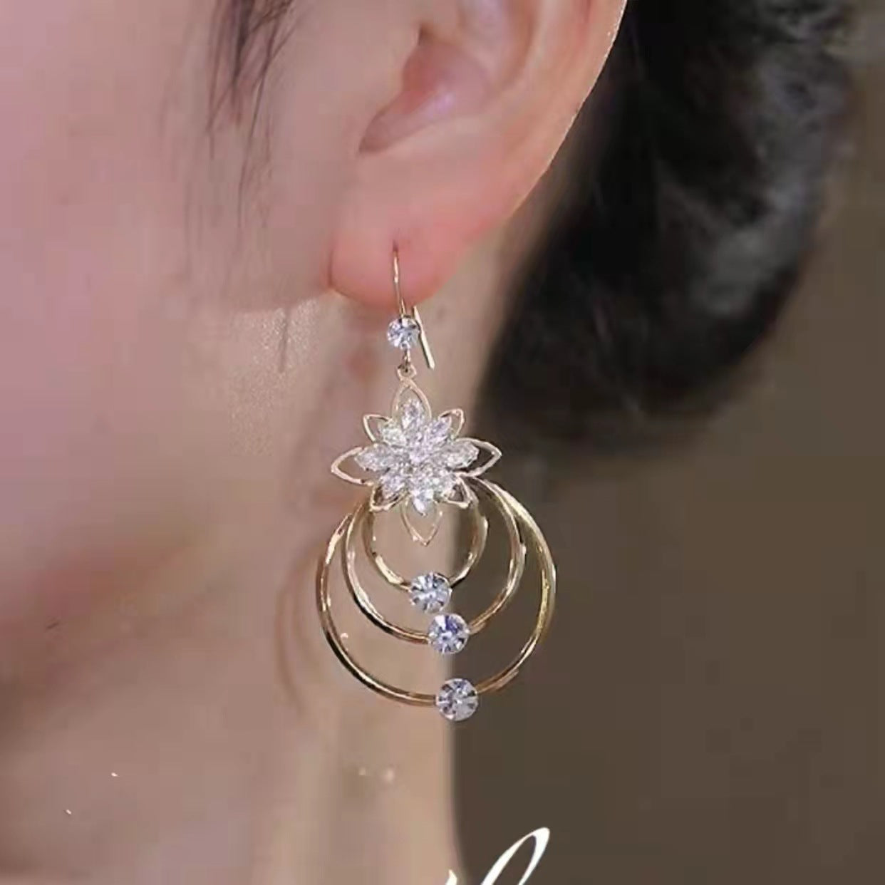 Infinionly Rosalba Earrings In Italian Style(Buy One Get One For Free)