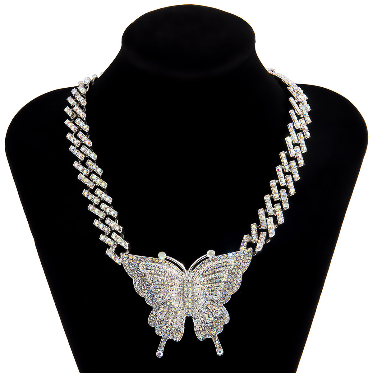 Vintage Big Butterfly Necklace