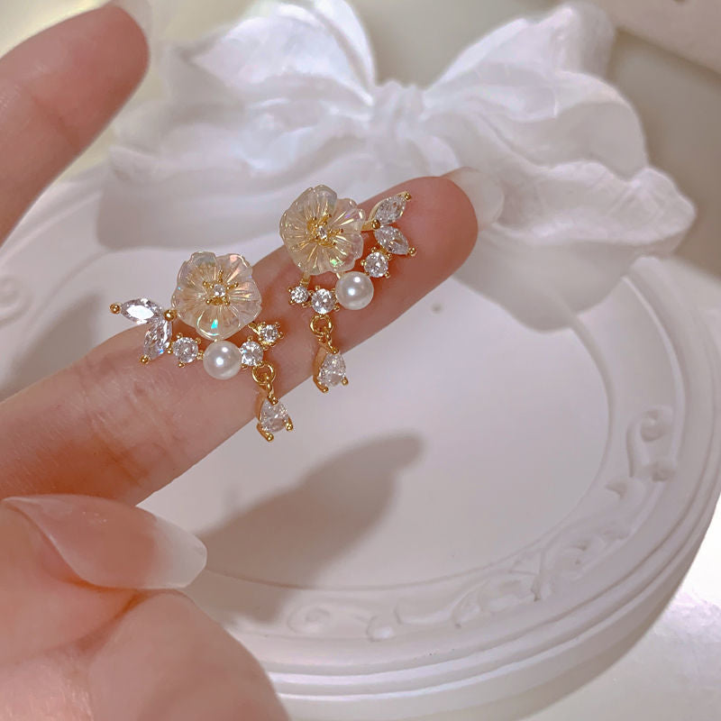 Infinionly Fashion Rose Flower Earrings