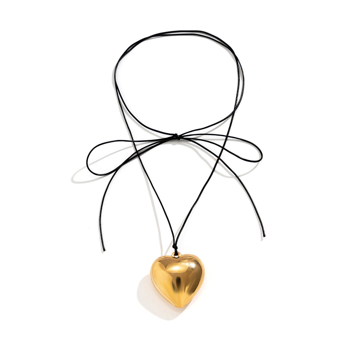 Simple Personality Big Heart Necklace