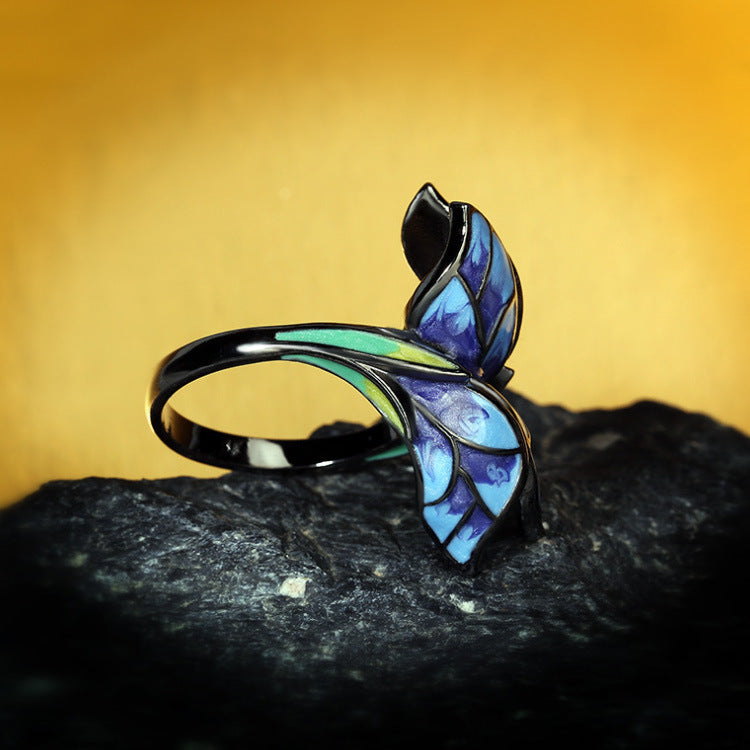 Infinionly Enamel Colorful Ring