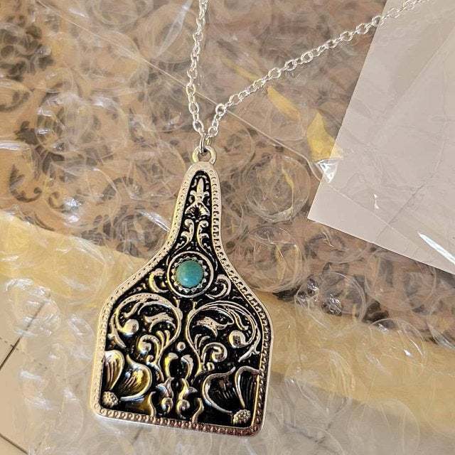 Vintage Boho Turquoise Necklace