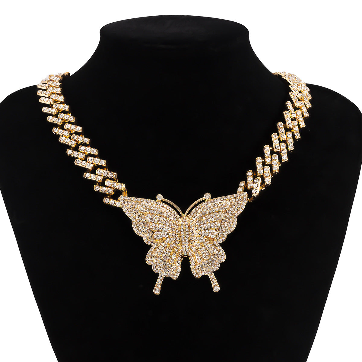 Vintage Big Butterfly Necklace