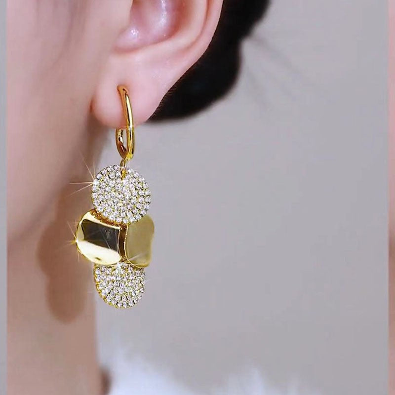 Infinionly Metal Phoenix Tassel Earrings