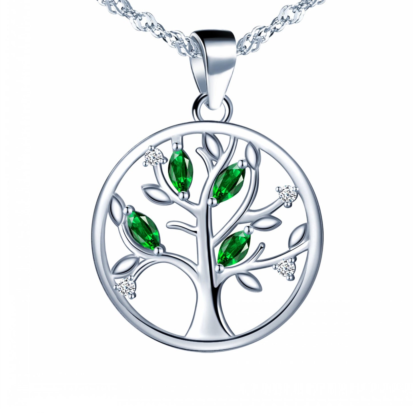 Tree of Life CZ Necklace