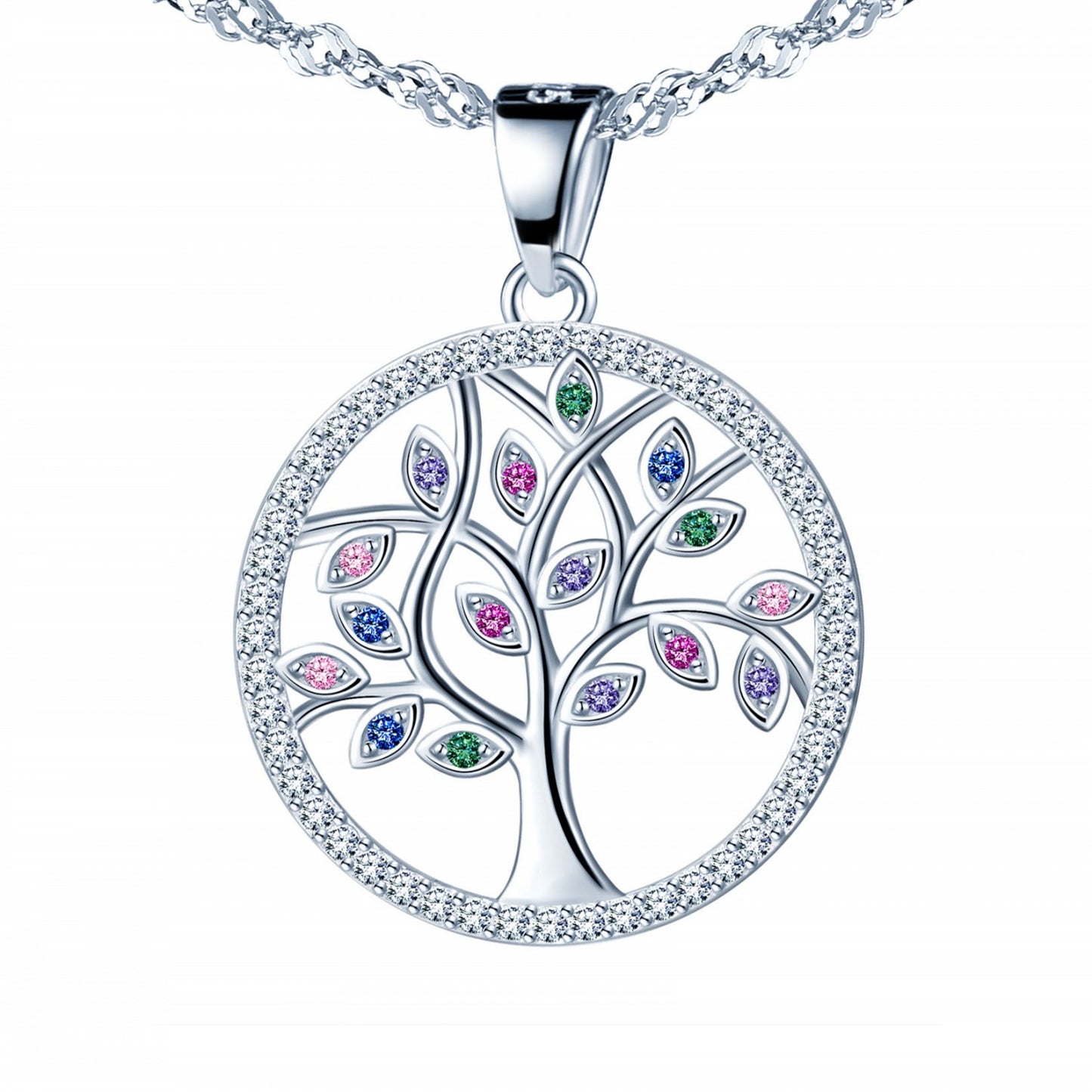 Tree of Life CZ Necklace