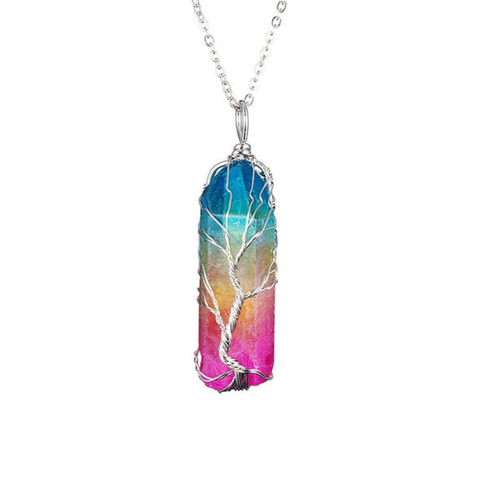 Infinionly Tree Of Life Chakra Pendant Necklace