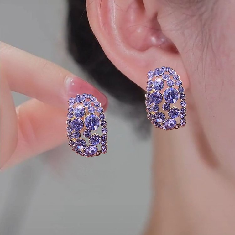 Infinionly Lab-Created Diamonds Hoop Earrings