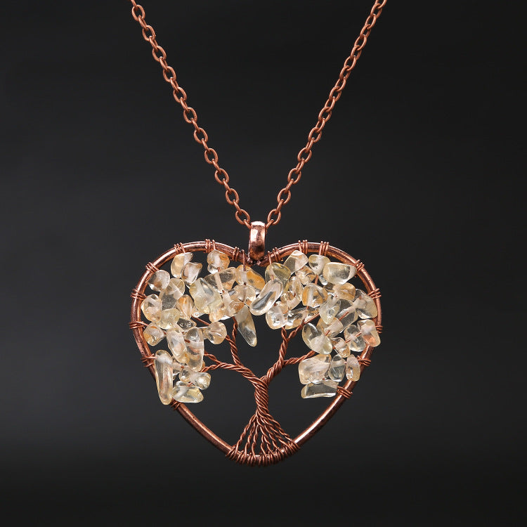 Infinionly Bending Tree of Life Necklace