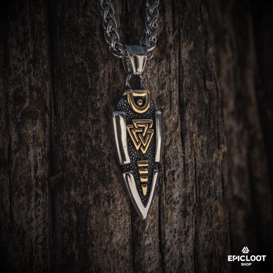 ODIN'S SPEARHEAD PENDANT NECKLACE-FREE SHIPPING TODAY