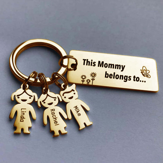 Mother's Day Gift! Personalized Family Name Keychain