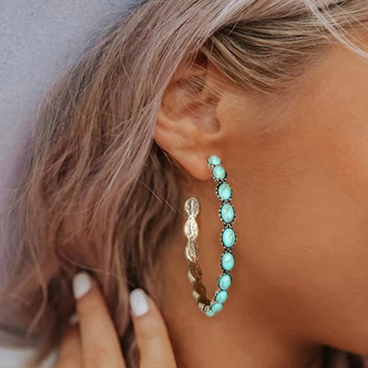 Infinionly Vintage Turquoise Earrings