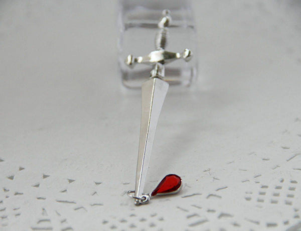 Blood Sworn Dagger Stud Earrings