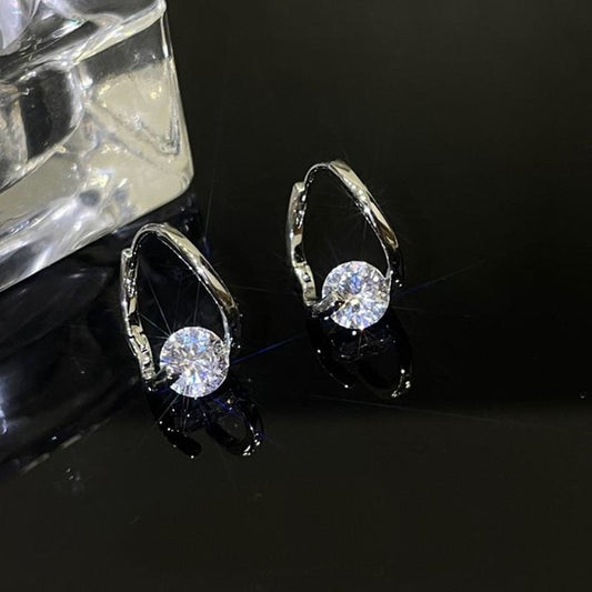 Infinionly Diamond Round Stud Earrings（Buy One Get One For Free）