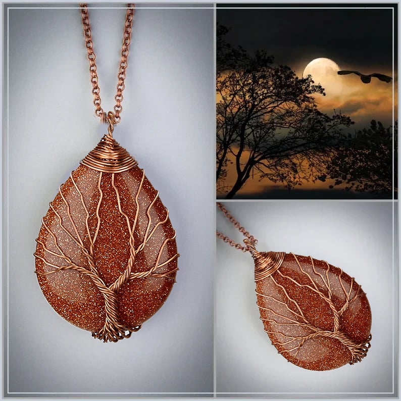 Tree of Life Opal Necklace