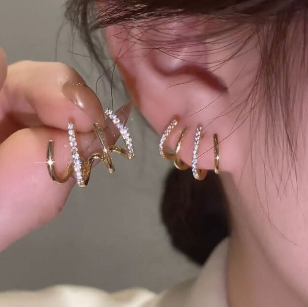 Infinionly Shiny Crystal Earrings