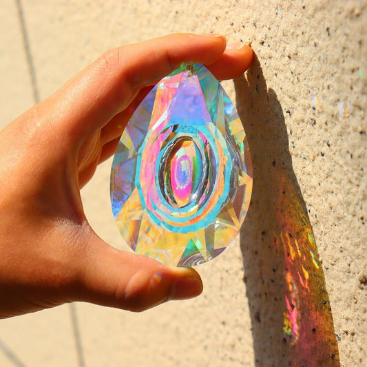 Large Hanging Crystal Prism Suncatchen
