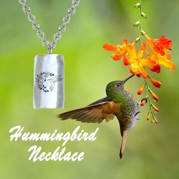 Infinonly 925 Sterling Silver Hummingbird Necklace