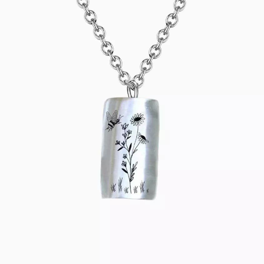 Infinonly 925 Sterling Silver Hummingbird Necklace