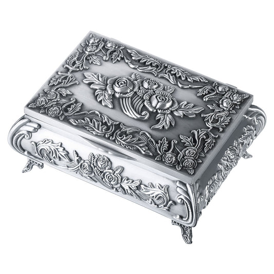 Infinionly Classical European Style Rose Jewelry Box