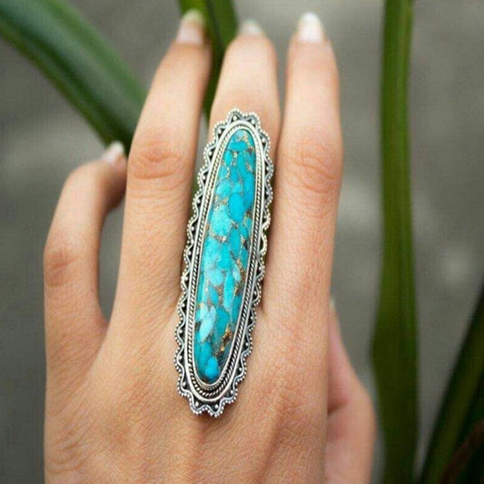 Infinionly Baguette Turquoise Ring