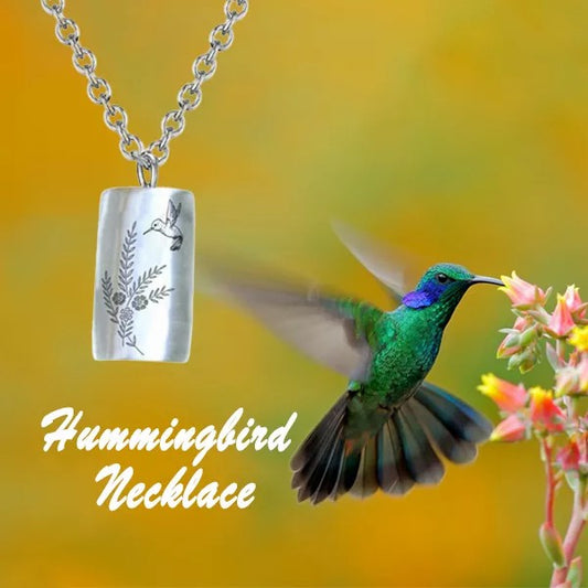 Infinonly 925 Sterling Silver Hummingbird Necklace