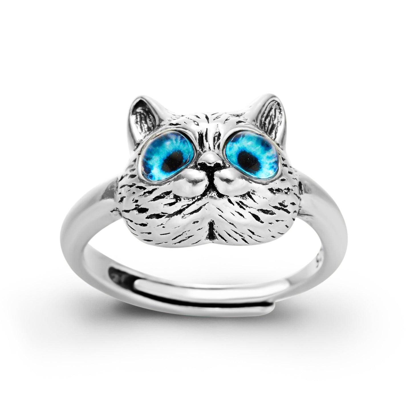 Infinionly Vintage Cute Stereoscopic Owl Opening Ring