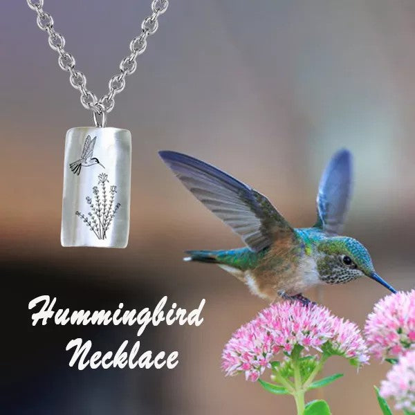 Infinonly 925 Sterling Silver Hummingbird Necklace