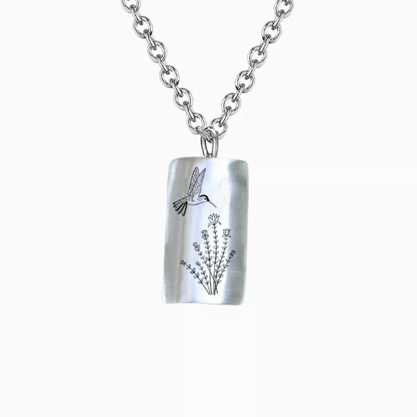 Infinonly 925 Sterling Silver Hummingbird Necklace