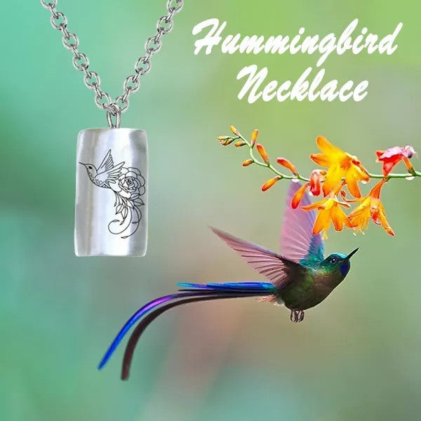 Infinonly 925 Sterling Silver Hummingbird Necklace