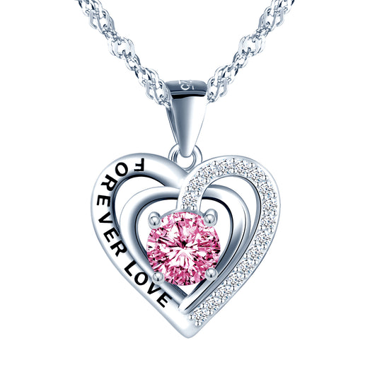 Forever Love Heart CZ Necklace