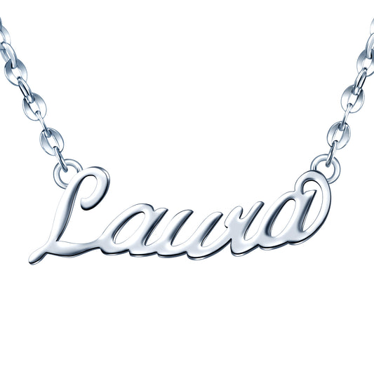 Infinionly Sterling Silver Personalized Name Necklace