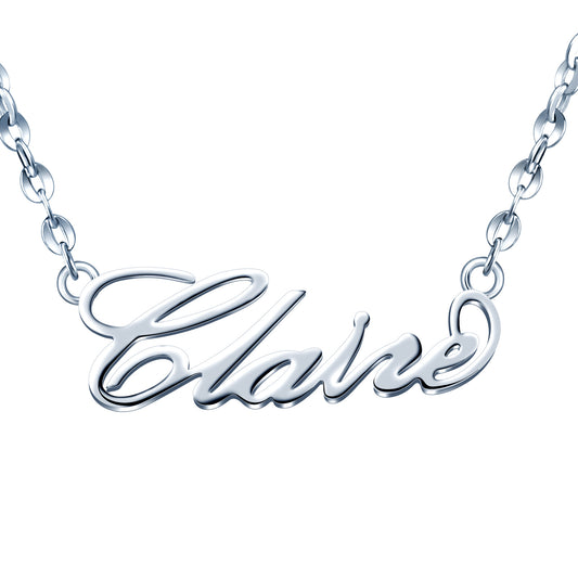 Infinionly Sterling Silver Custom Personalized Name Necklace