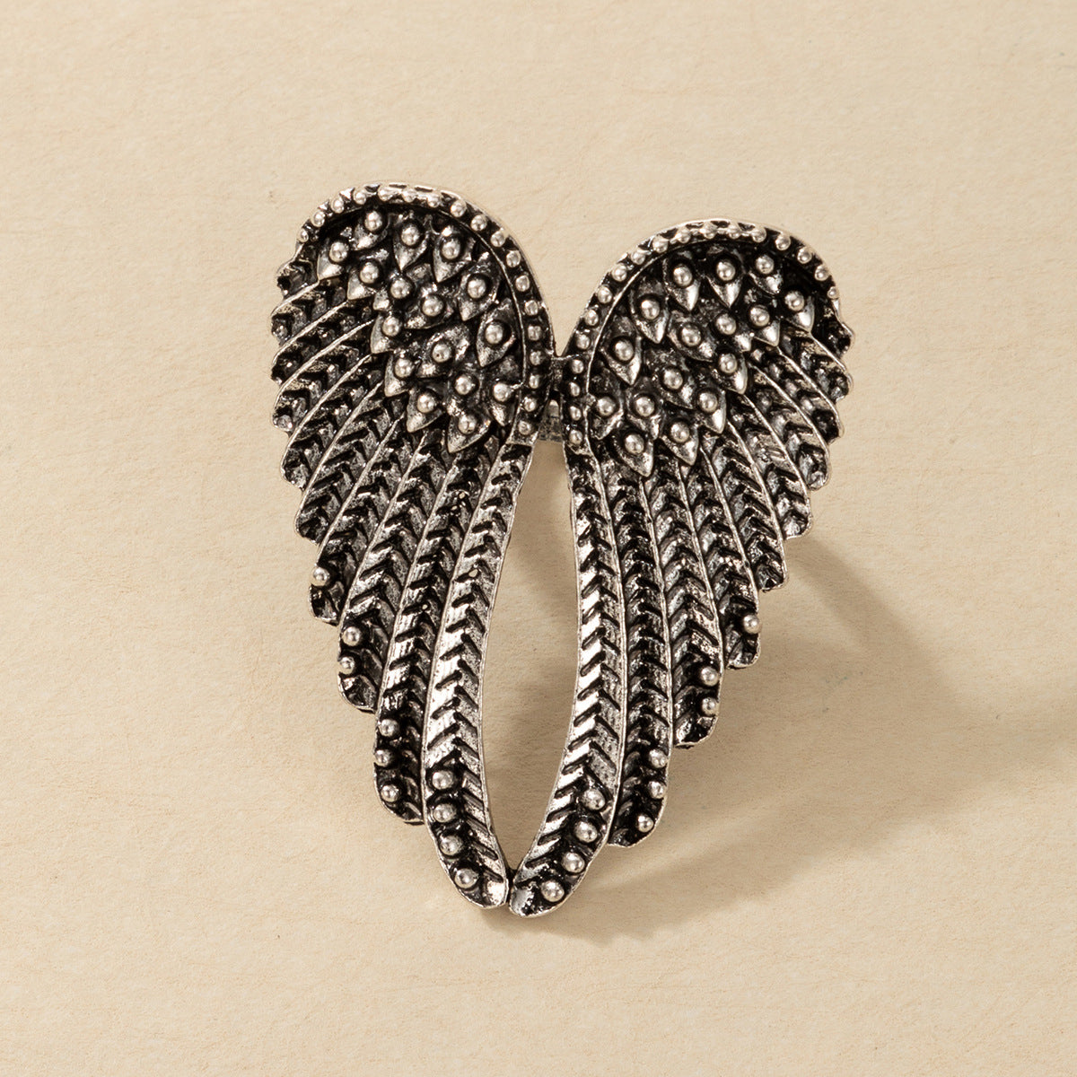 Infinionly Retro Punk Hip Hop Wings Ring