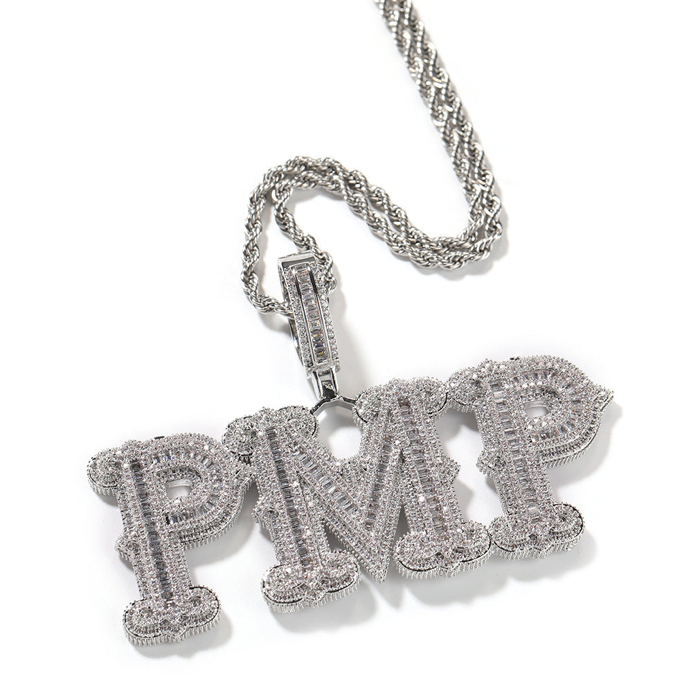 Infinionly Barbed Rock Candy Alphabet DIY Name Necklace