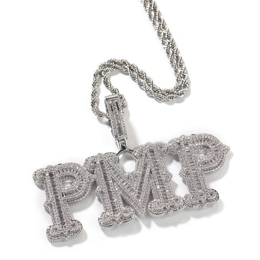Infinionly Barbed Rock Candy Alphabet DIY Name Necklace