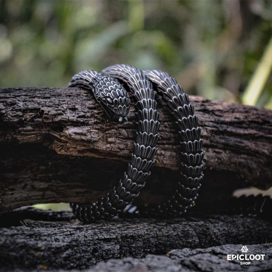 Infinionly World Serpent Jormungandr Snake Necklace